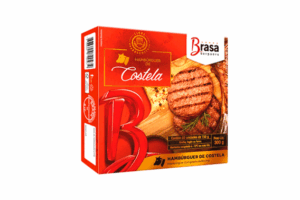 Hambúrguer Gourmet Costela 300g - CX10 x 300g